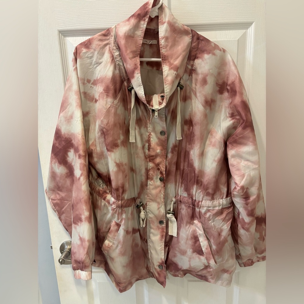 Maurices Pink Tie-Dye Windbreaker Jacket‎